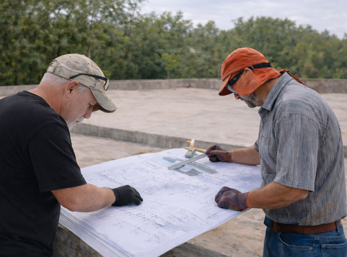 Professional steel building installation