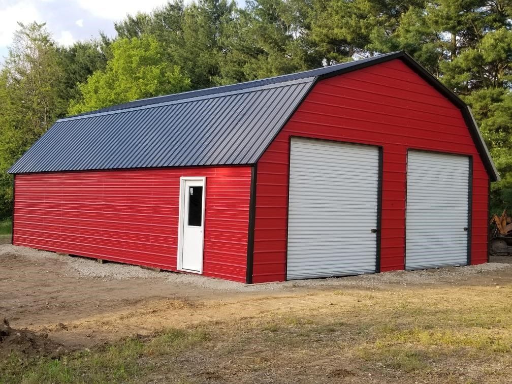 Gambrel steel building — No Surprise Steel Buildings